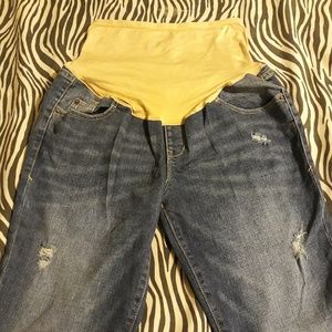 ripped maternity jeans
